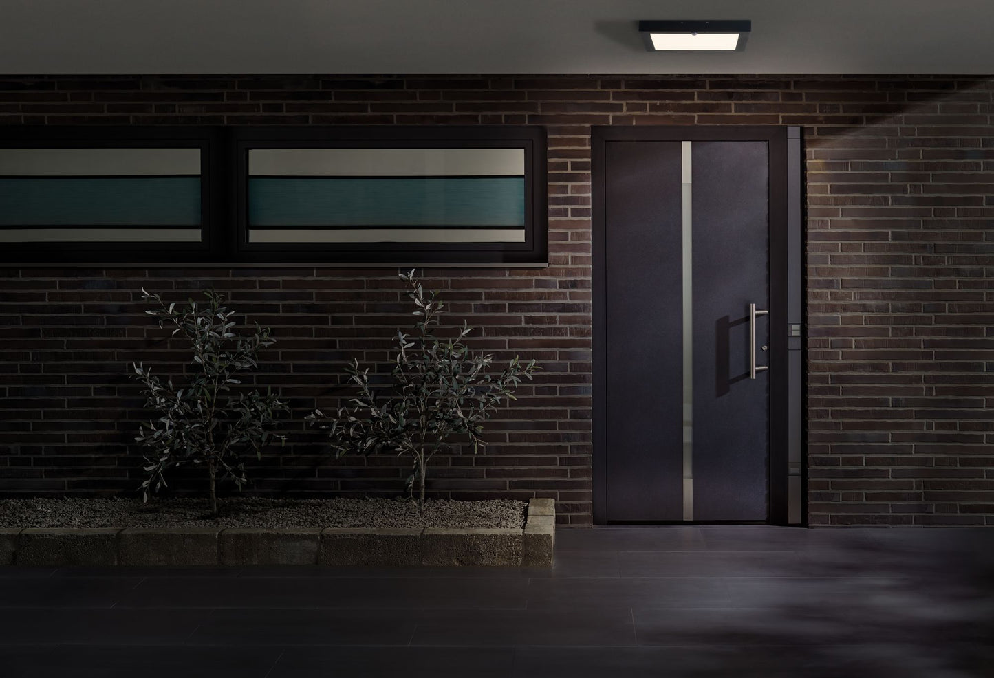 Paulmann Outdoor 230V Panel 40*40cm Hausnummer IP44 4W 800lm Bewegungsmelder Anthrazit