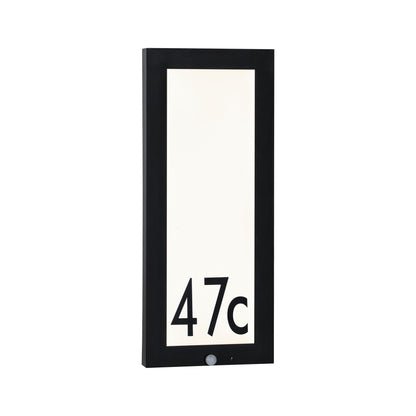 Paulmann Outdoor 230V Panel 20*60cm Hausnummer IP44 10W 800lm Bewegungsmelder Anthrazit