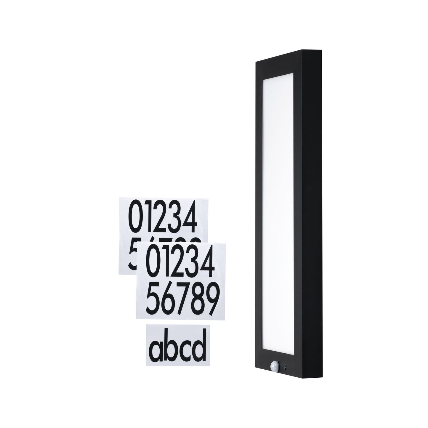 Paulmann Outdoor 230V Panel 20*60cm Hausnummer IP44 10W 800lm Bewegungsmelder Anthrazit