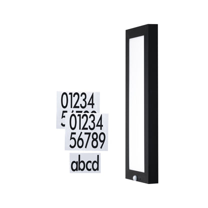Paulmann Outdoor 230V Panel 30*90cm Hausnummer IP 44 19W 1200lm Bewegungsmelder Anthrazit