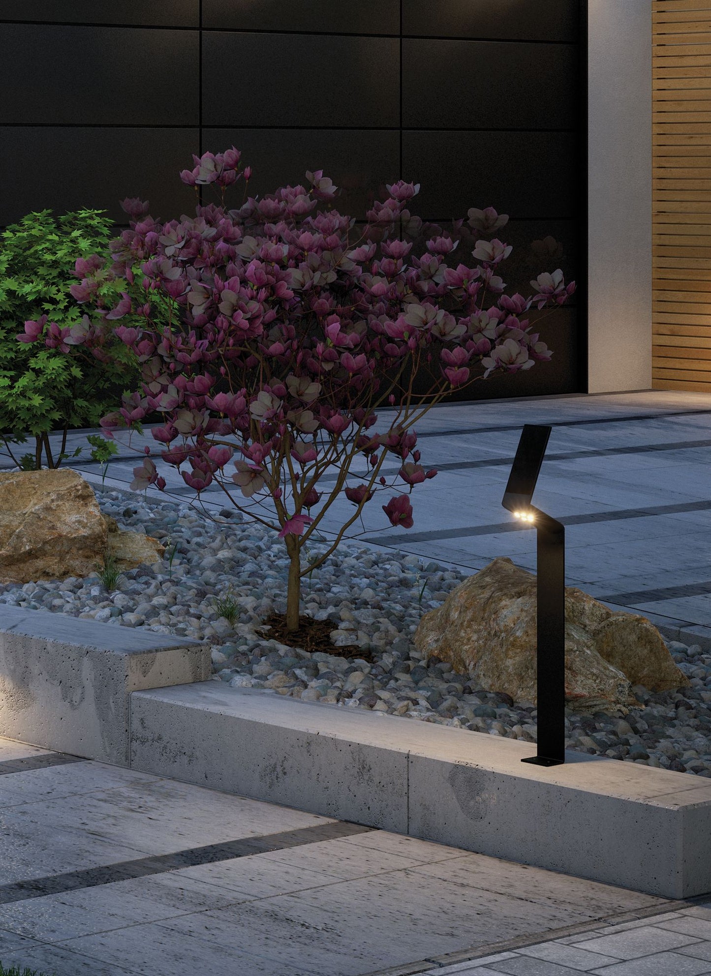 Paulmann Outdoor Solar Pollerleuchte Ilias Anthrazit mit Bewegungsmelder 3000K