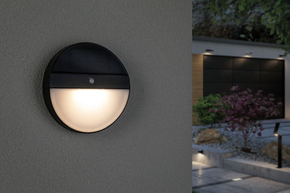Paulmann Outdoor Solar Wandleuchte Elois Anthrazit mit Bewegungsmelder 3000K
