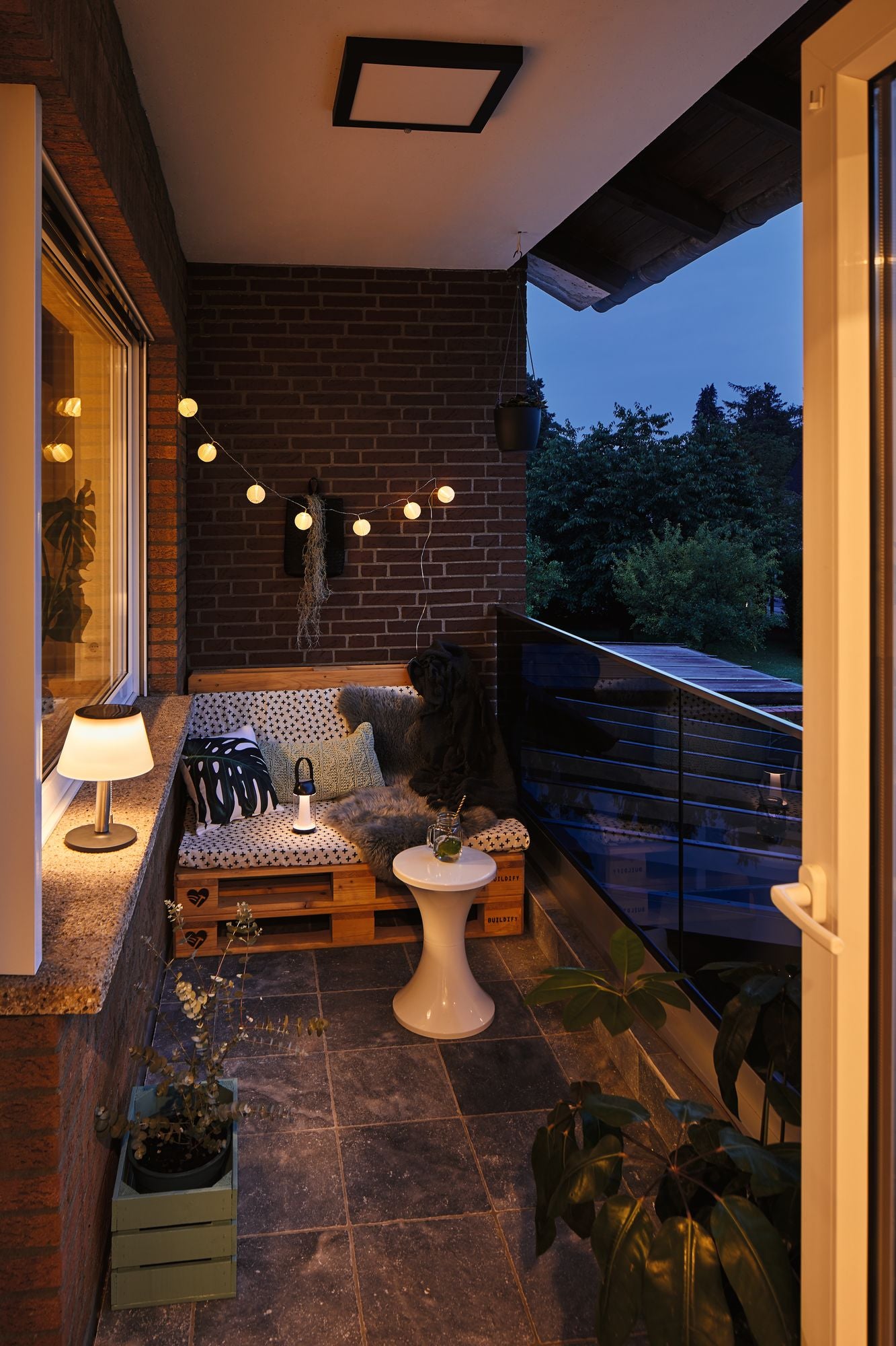 Paulmann LED-Tischleuchte LB24 Akku IP44 3000K 6W 3000K 100lm dim anth.