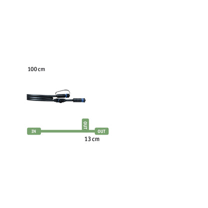 Paulmann Plug & Shine Kabel 1m IP68 Schwarz