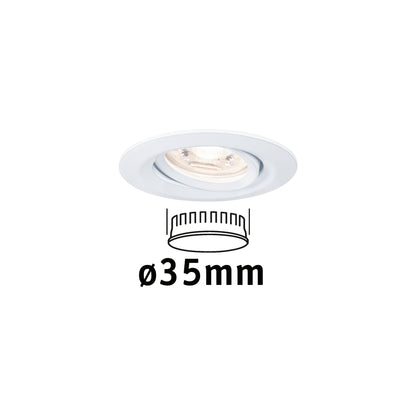 Paulmann EBL Nova mini Coin rund schwenkbar LED 1x4W 310lm Weiß matt/Alu