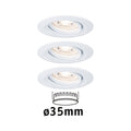 Paulmann EBL Nova mini Coin rund schwenkbar LED 3x4W 310lm Weiß matt/Alu