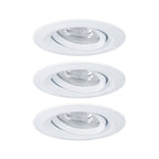 Paulmann EBL Nova mini Coin rund schwenkbar LED 3x4W 310lm Weiß matt/Alu
