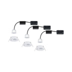 Paulmann EBL Nova mini Coin rund schwenkbar LED 3x4W 310lm Weiß matt/Alu