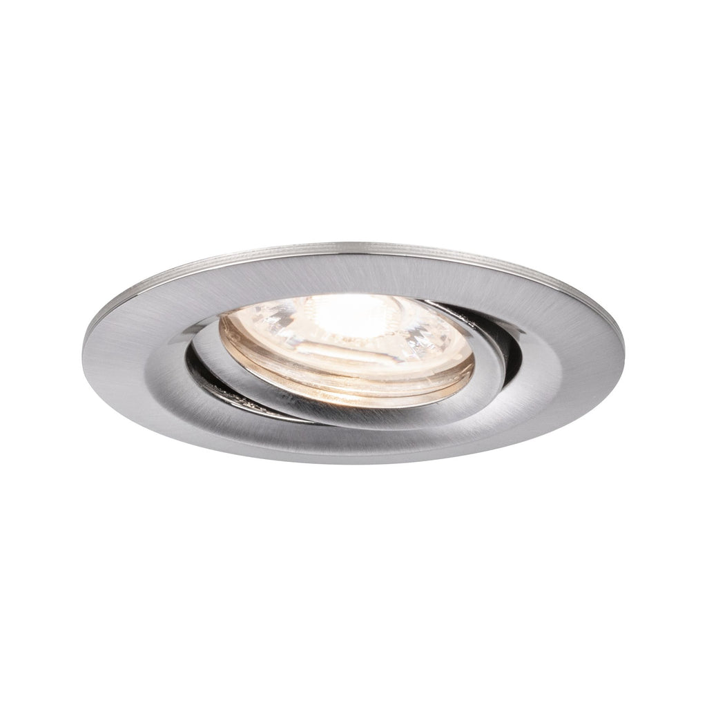 Paulmann EBL Nova mini Coin rund schwenkbar LED 1x4W 310lm Eisen gebürstet/Alu