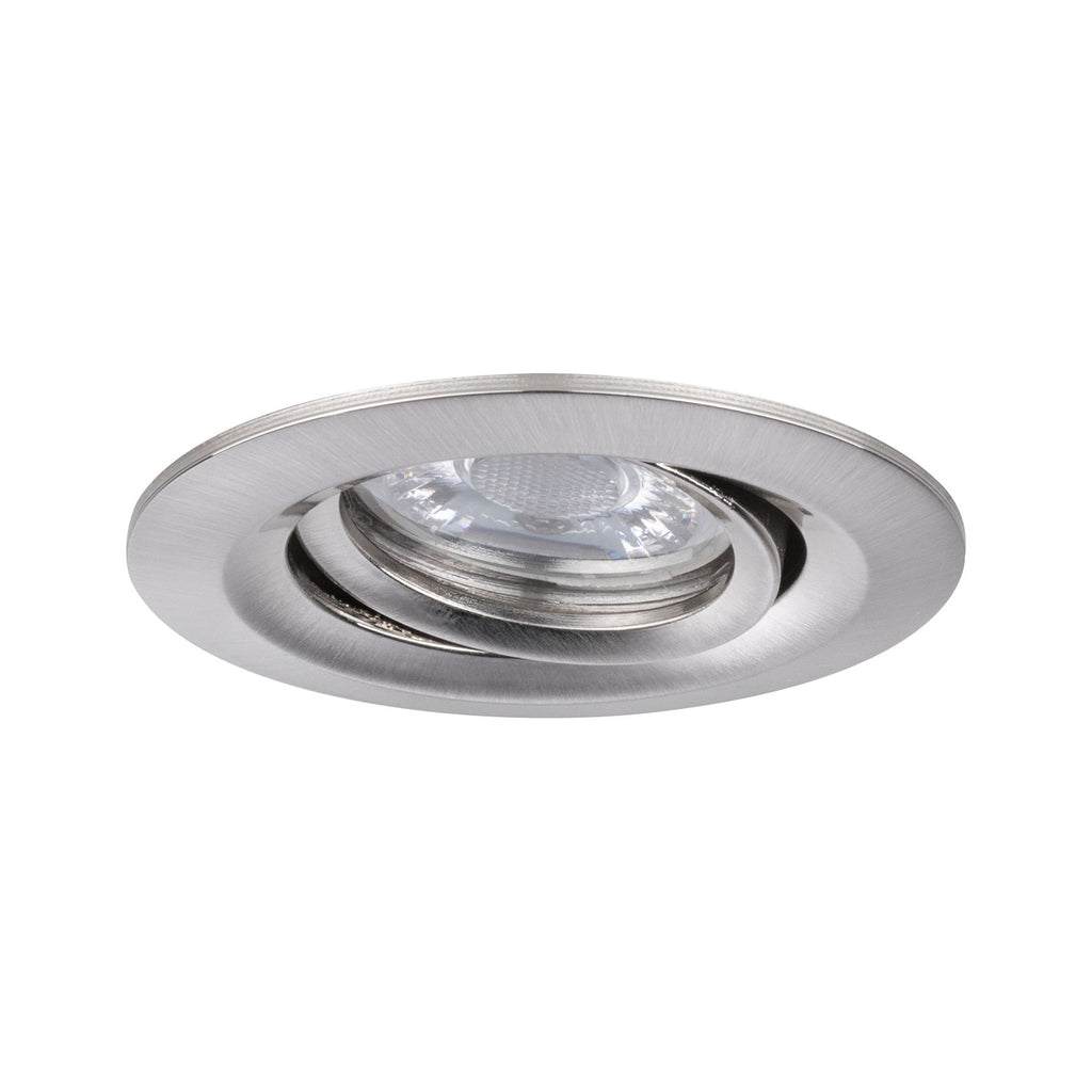 Paulmann EBL Nova mini Coin rund schwenkbar LED 1x4W 310lm Eisen gebürstet/Alu