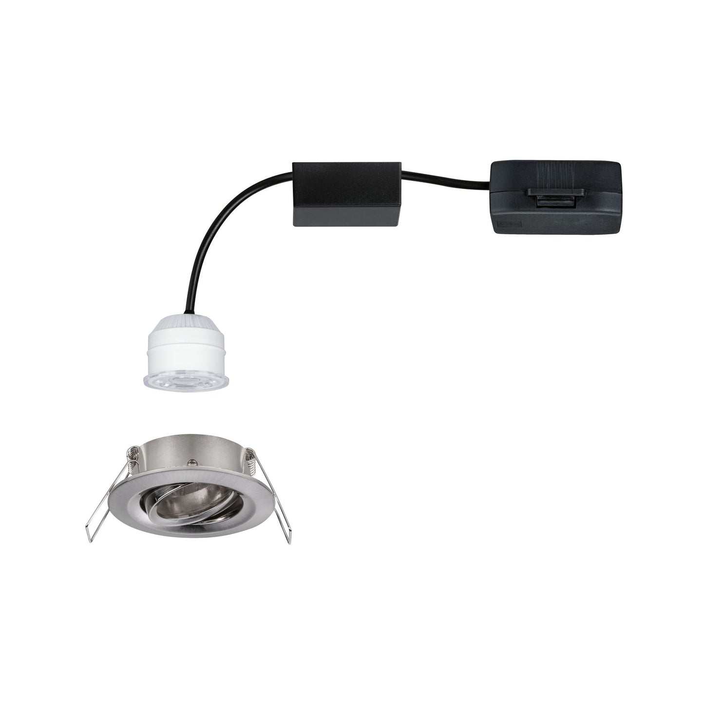 Paulmann EBL Nova mini Coin rund schwenkbar LED 1x4W 310lm Eisen gebürstet/Alu
