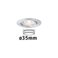 Paulmann EBL Nova mini Coin rund schwenkbar LED 1x4W 310lm Alu gedreht/Alu