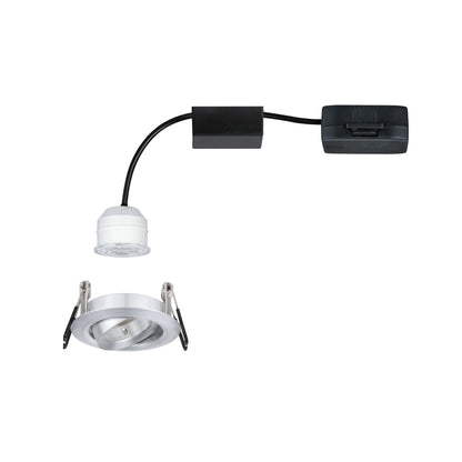 Paulmann EBL Nova mini Coin rund schwenkbar LED 1x4W 310lm Alu gedreht/Alu