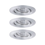 Paulmann EBL Nova mini Coin rund schwenkbar LED 3x4W 310lm Alu gedreht/Alu