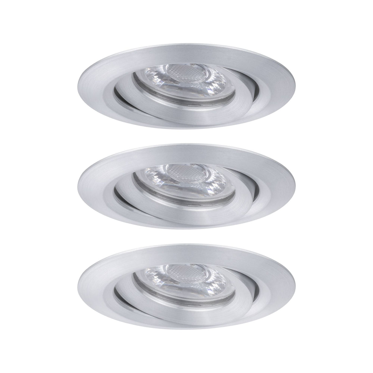 Paulmann EBL Nova mini Coin rund schwenkbar LED 3x4W 310lm Alu gedreht/Alu