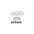 Paulmann EBL Nova mini Coin rund starr IP44 LED 1x4W 310lm Weiß matt/Alu