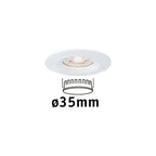 Paulmann EBL Nova mini Coin rund starr IP44 LED 1x4W 310lm Weiß matt/Alu