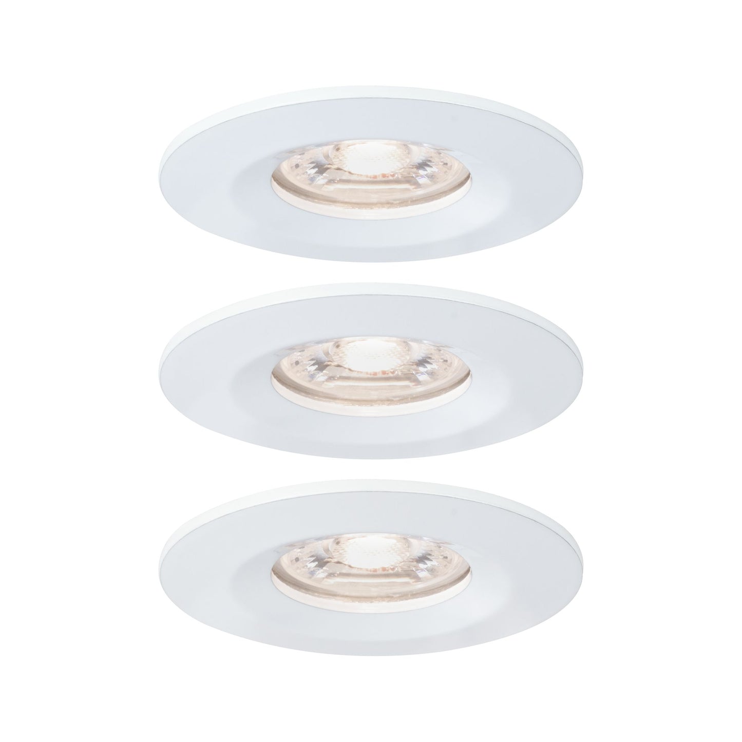 Paulmann EBL Nova mini Coin rund starr IP44 LED 3x4W 310lm Weiß matt/Alu