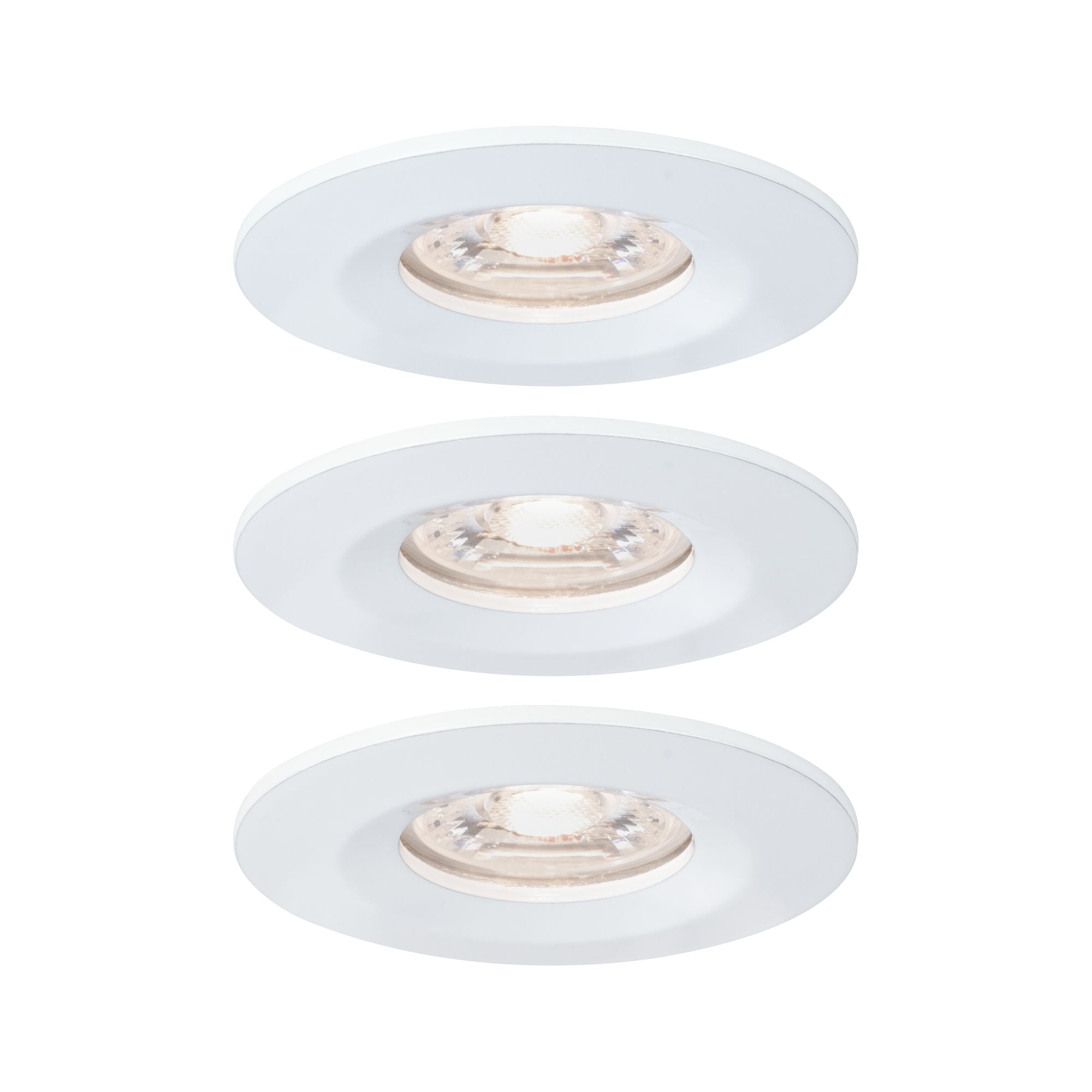 Paulmann EBL Nova mini Coin rund starr IP44 LED 3x4W 310lm Weiß matt/Alu