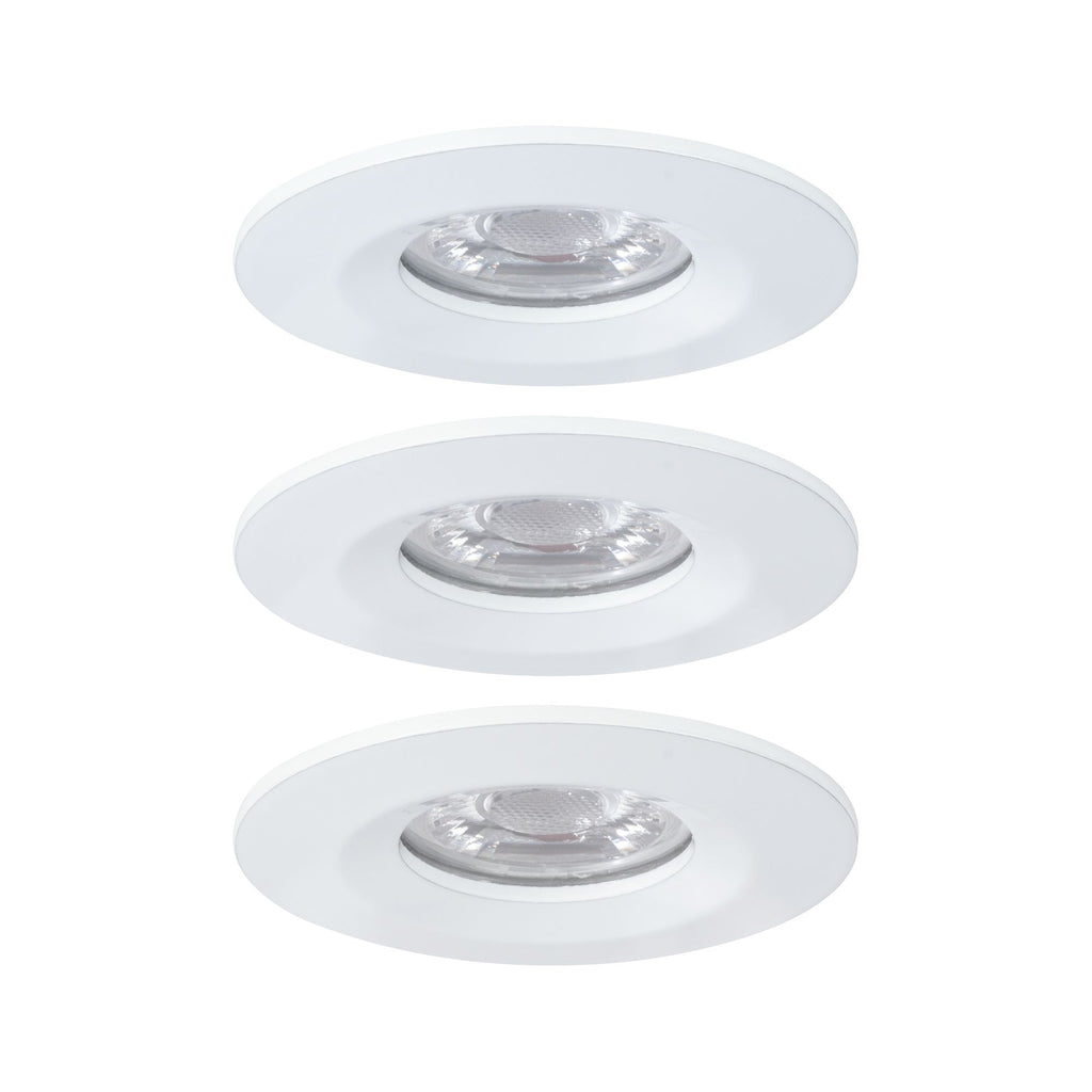Paulmann EBL Nova mini Coin rund starr IP44 LED 3x4W 310lm Weiß matt/Alu