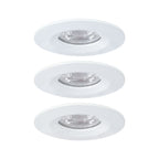 Paulmann EBL Nova mini Coin rund starr IP44 LED 3x4W 310lm Weiß matt/Alu