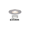 Paulmann EBL Nova mini Coin rund starr IP44 LED 1x4W 310lm Eisen geb/Alu