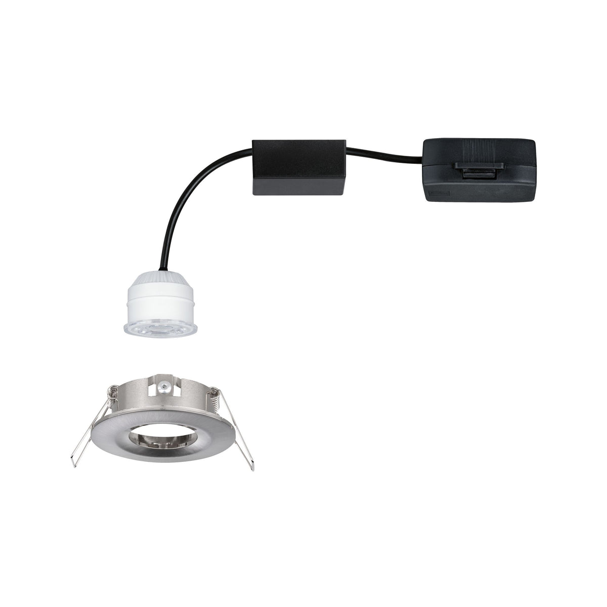 Paulmann EBL Nova mini Coin rund starr IP44 LED 1x4W 310lm Eisen geb/Alu