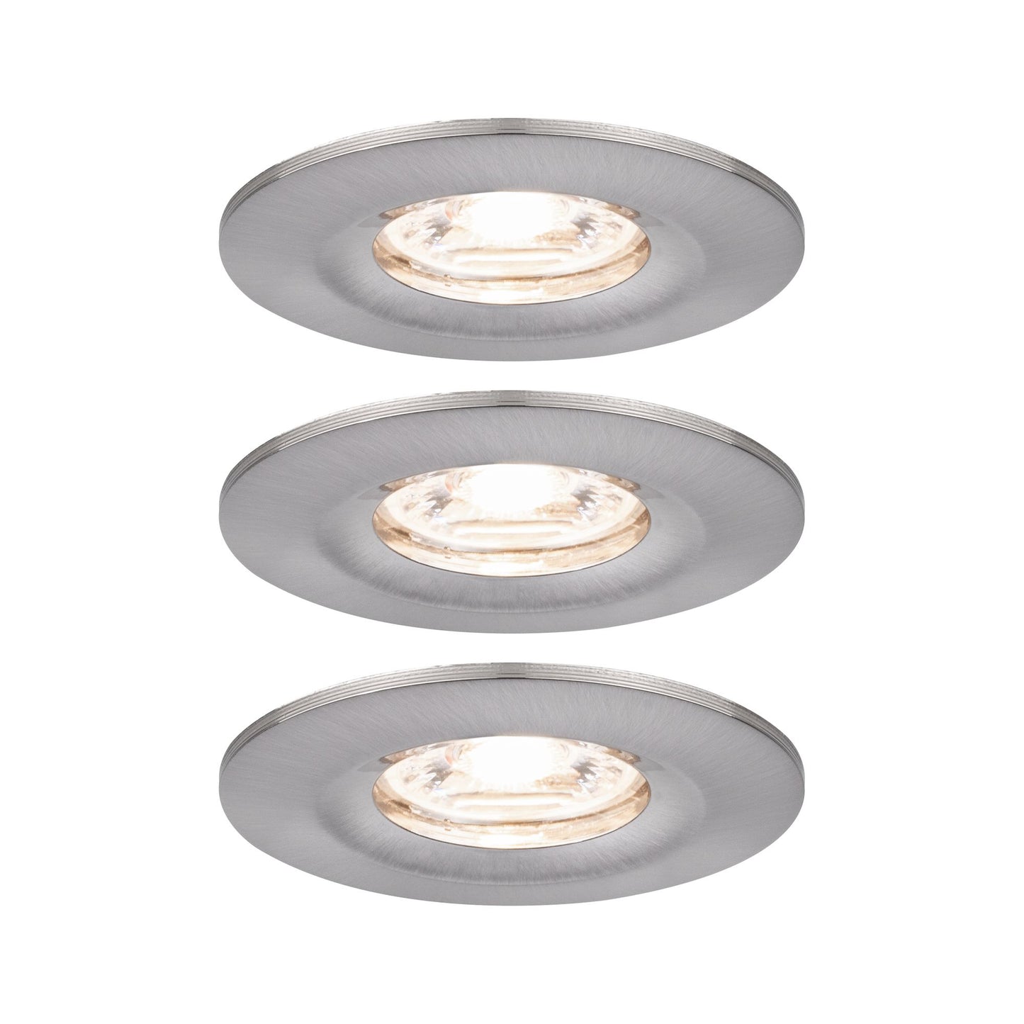 Paulmann EBL Nova mini Coin rund starr IP44 LED 3x4W 310lm Eisen geb/Alu
