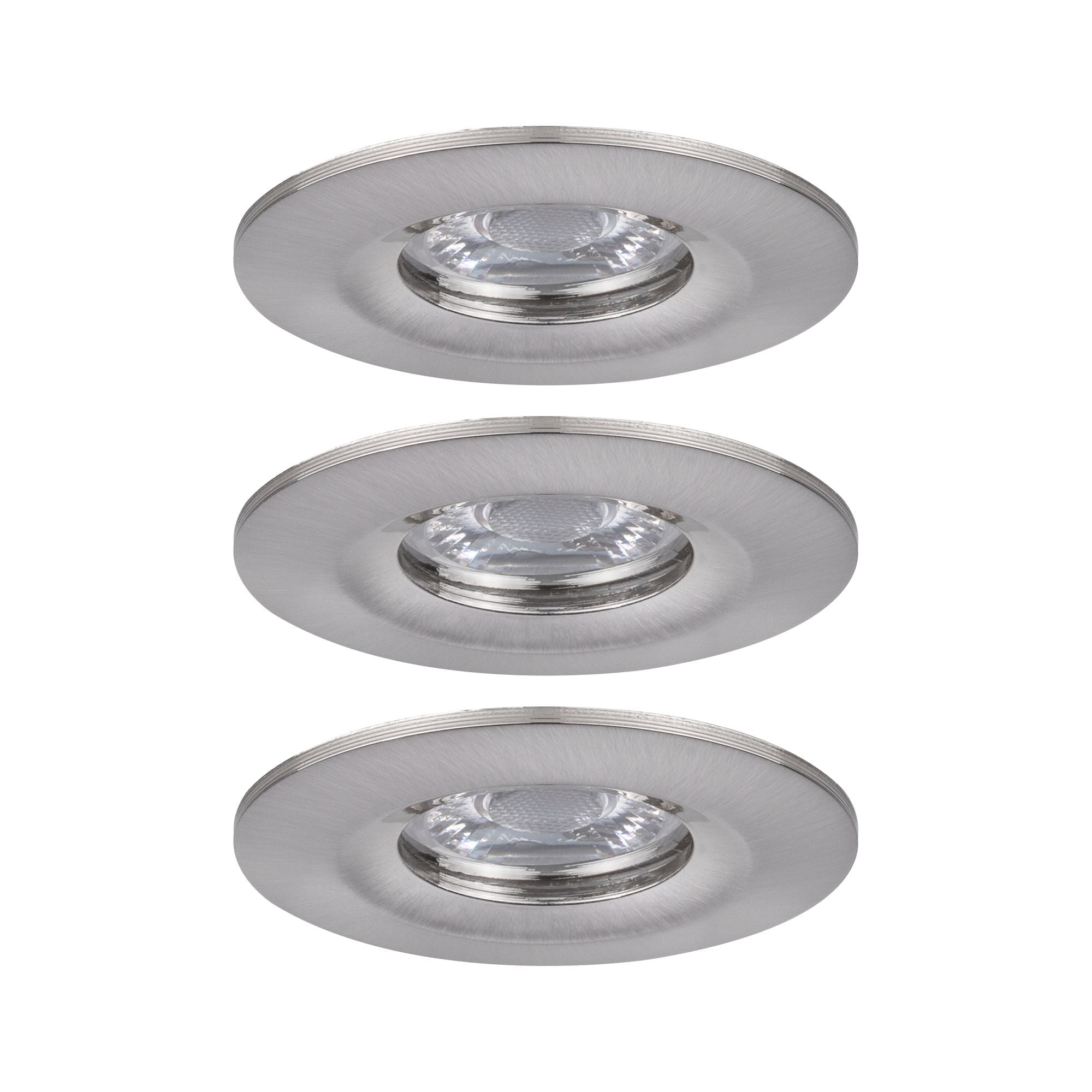Paulmann EBL Nova mini Coin rund starr IP44 LED 3x4W 310lm Eisen geb/Alu