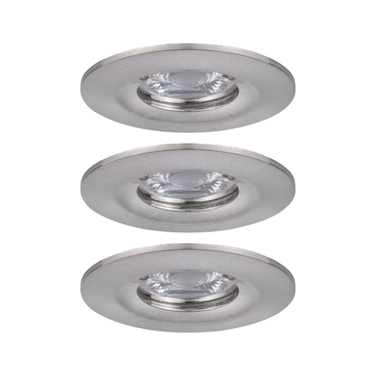 Paulmann EBL Nova mini Coin rund starr IP44 LED 3x4W 310lm Eisen geb/Alu