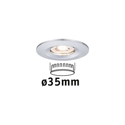 Paulmann EBL Nova mini Coin rund starr IP44 LED 1x4W 310lm Chrom/Alu