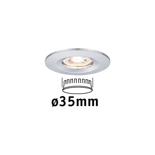 Paulmann EBL Nova mini Coin rund starr IP44 LED 1x4W 310lm Chrom/Alu