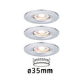 Paulmann EBL Nova mini Coin rund starr IP44 LED 3x4W 310lm Chrom/Alu