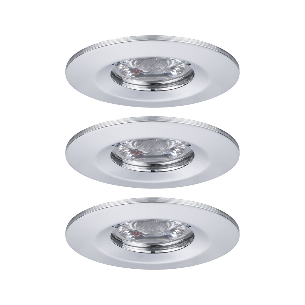 Paulmann EBL Nova mini Coin rund starr IP44 LED 3x4W 310lm Chrom/Alu