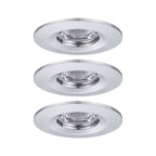 Paulmann EBL Nova mini Coin rund starr IP44 LED 3x4W 310lm Chrom/Alu