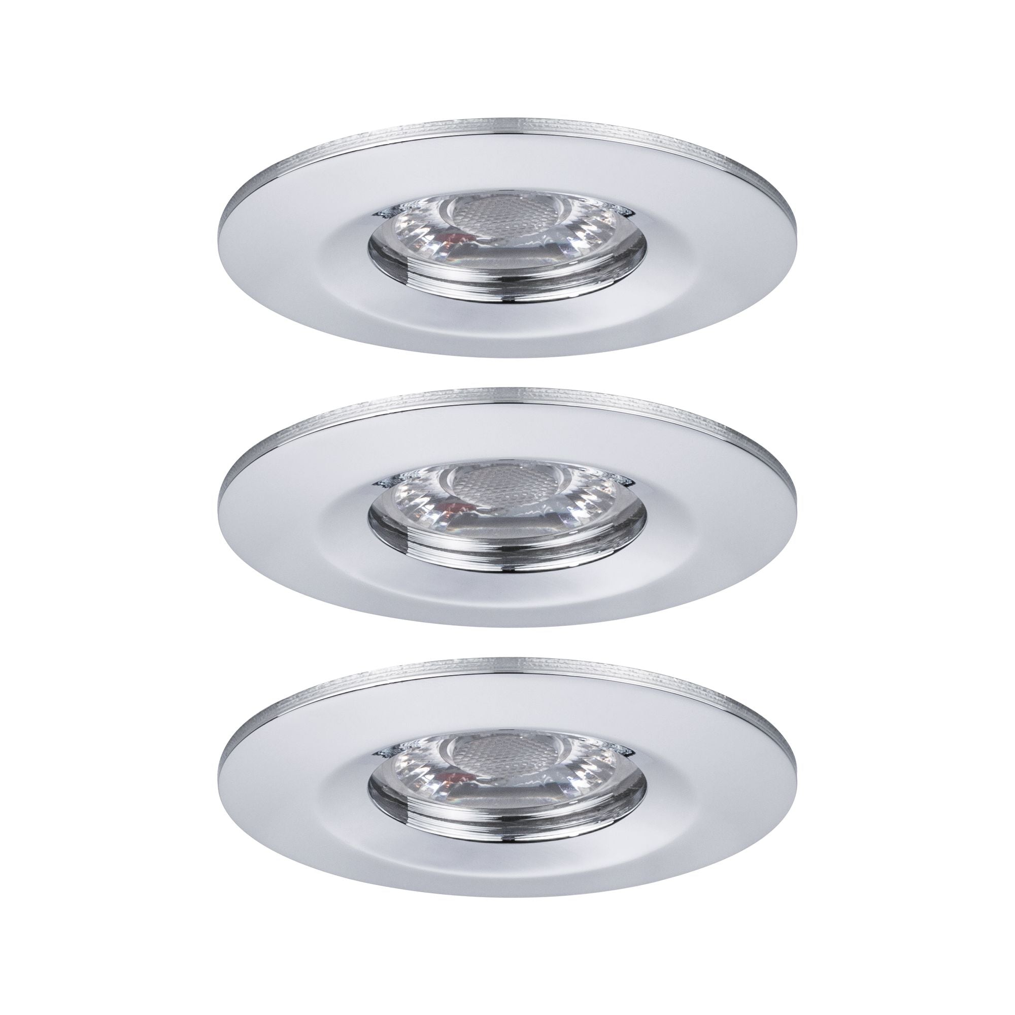 Paulmann EBL Nova mini Coin rund starr IP44 LED 3x4W 310lm Chrom/Alu
