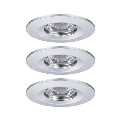 Paulmann EBL Nova mini Coin rund starr IP44 LED 3x4W 310lm Chrom/Alu