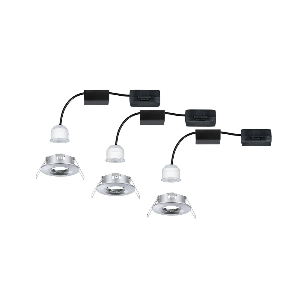 Paulmann EBL Nova mini Coin rund starr IP44 LED 3x4W 310lm Chrom/Alu