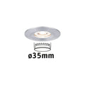 Paulmann EBL Nova mini Coin rund starr IP44 LED 1x4W 310lm Alu gedreht/Alu
