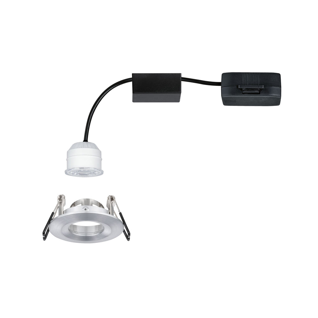 Paulmann EBL Nova mini Coin rund starr IP44 LED 1x4W 310lm Alu gedreht/Alu