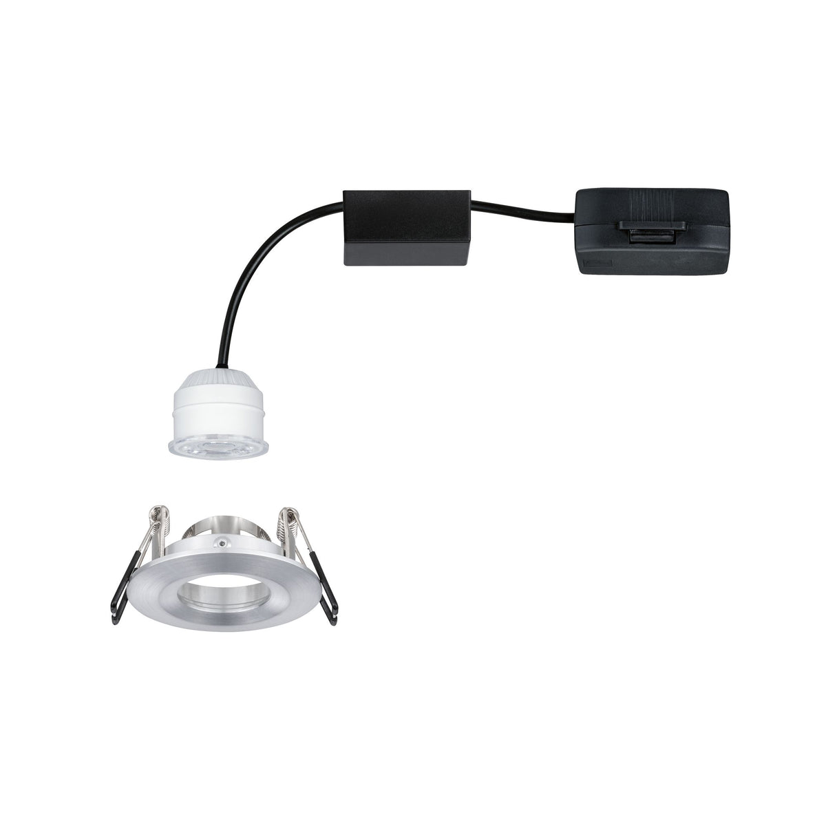 Paulmann EBL Nova mini Coin rund starr IP44 LED 1x4W 310lm Alu gedreht/Alu