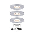 Paulmann EBL Nova mini Coin rund starr IP44 LED 3x4W 310lm Alu gedreht/Alu