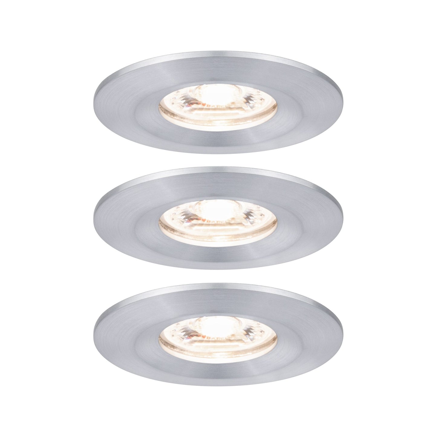 Paulmann EBL Nova mini Coin rund starr IP44 LED 3x4W 310lm Alu gedreht/Alu