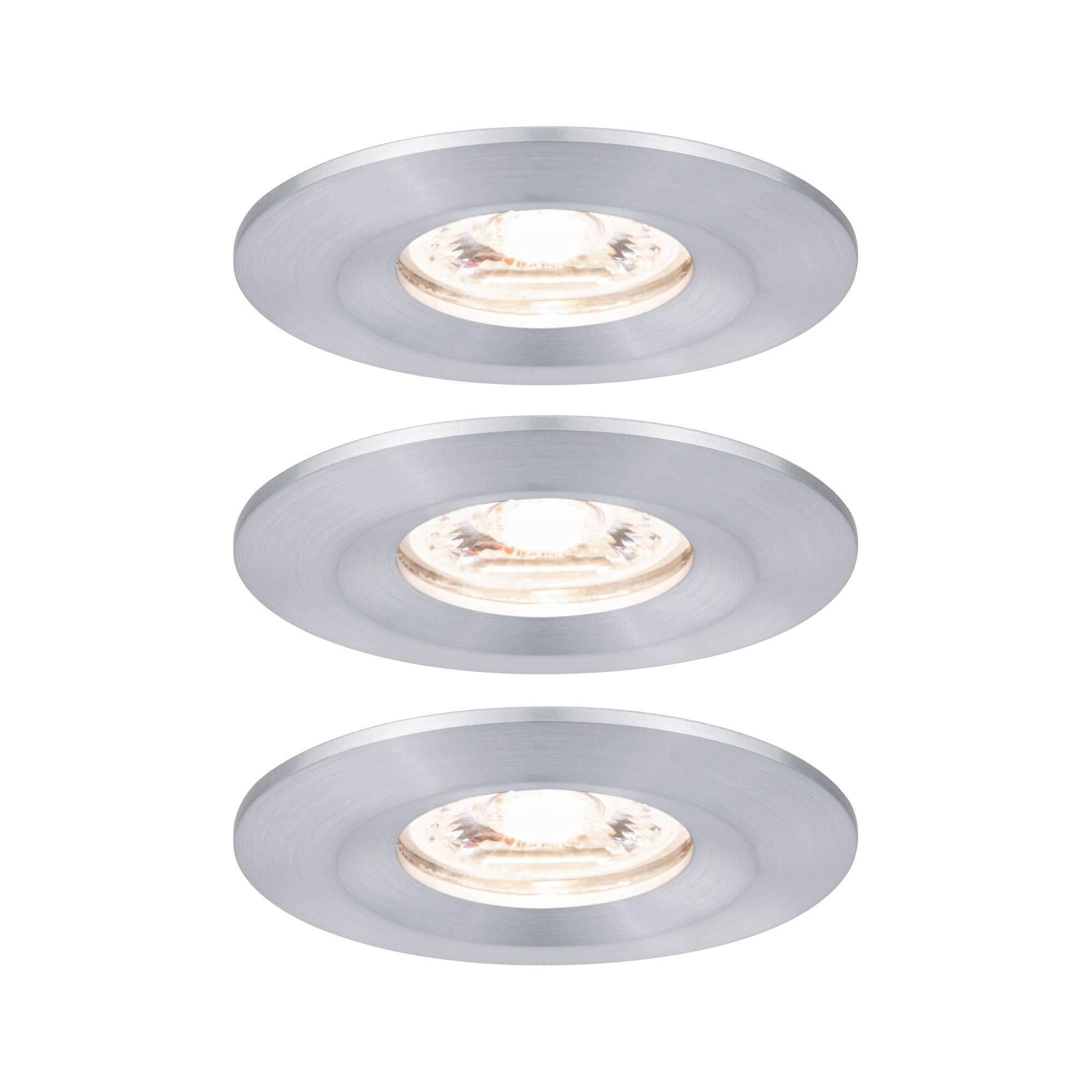 Paulmann EBL Nova mini Coin rund starr IP44 LED 3x4W 310lm Alu gedreht/Alu
