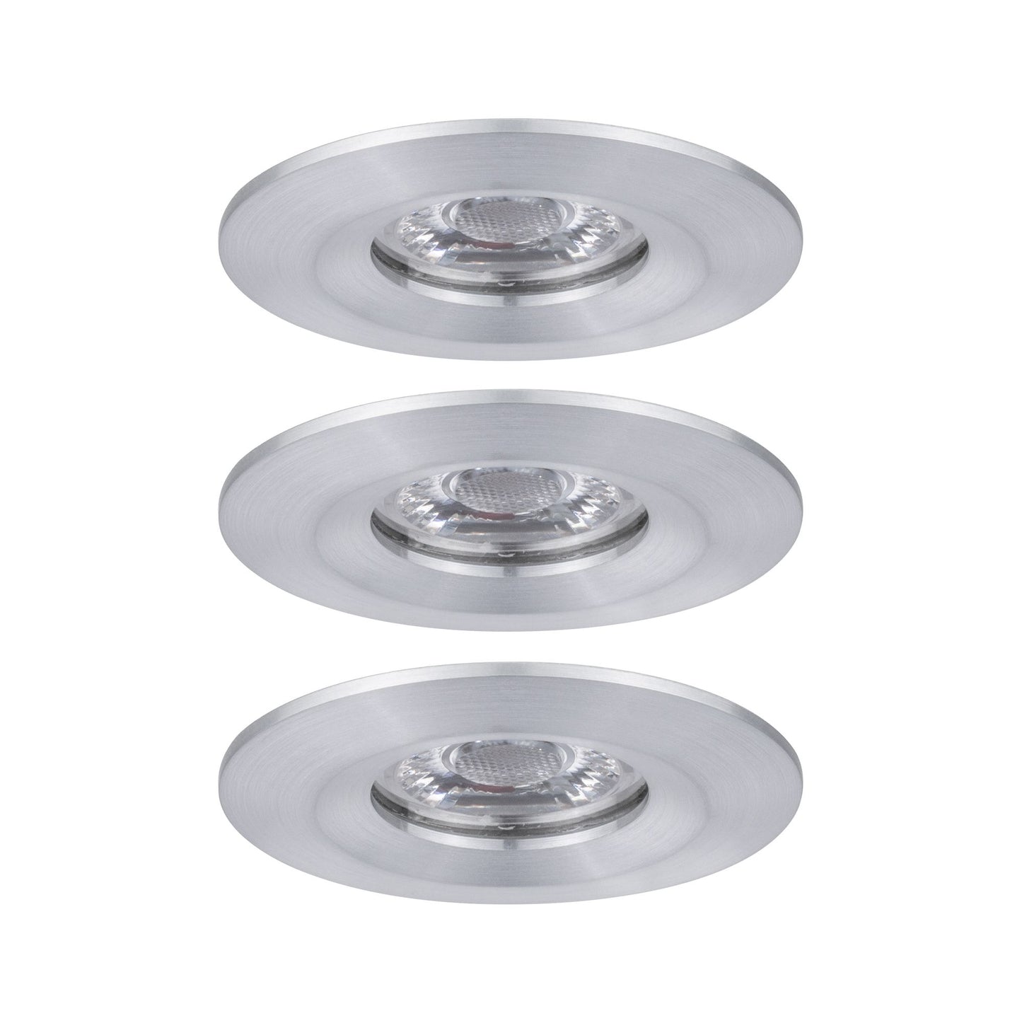 Paulmann EBL Nova mini Coin rund starr IP44 LED 3x4W 310lm Alu gedreht/Alu