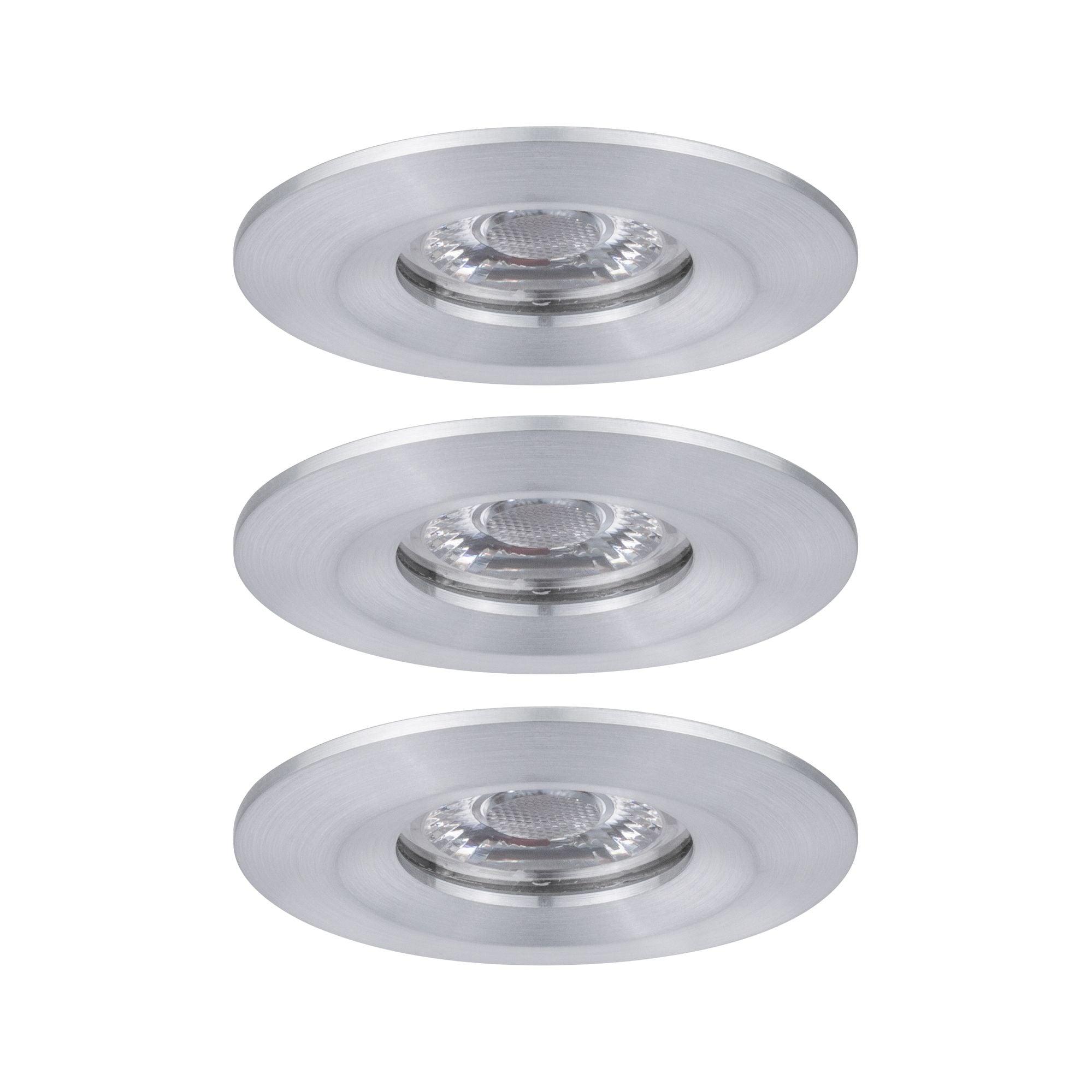 Paulmann EBL Nova mini Coin rund starr IP44 LED 3x4W 310lm Alu gedreht/Alu