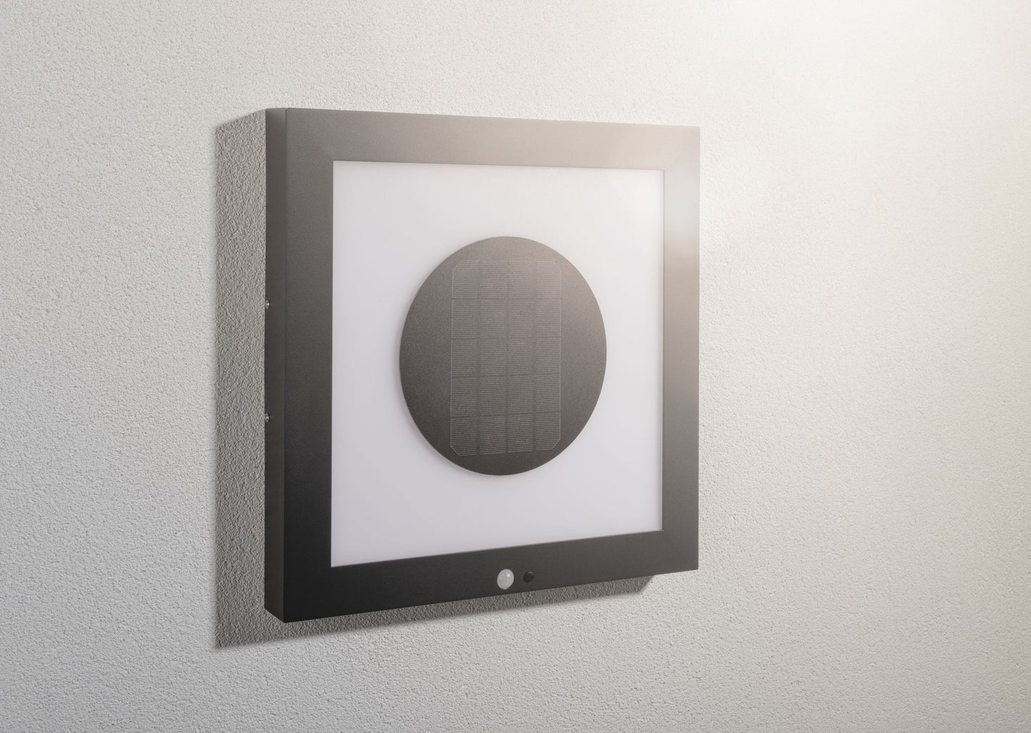 Paulmann Outdoor Solar Panel Taija IP44 400*400 3000K 200lm Bewegungsmelder Anthrazit