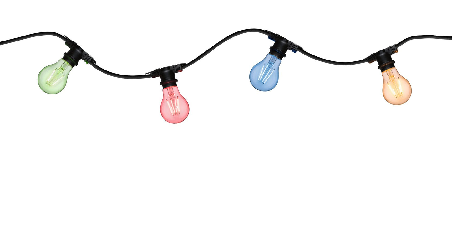 Paulmann Outdoor Lichterkette 230V IP44 7xE27 8,5m schwarz