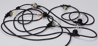 Paulmann Outdoor Lichterkette 230V IP44 7xE27 8,5m schwarz