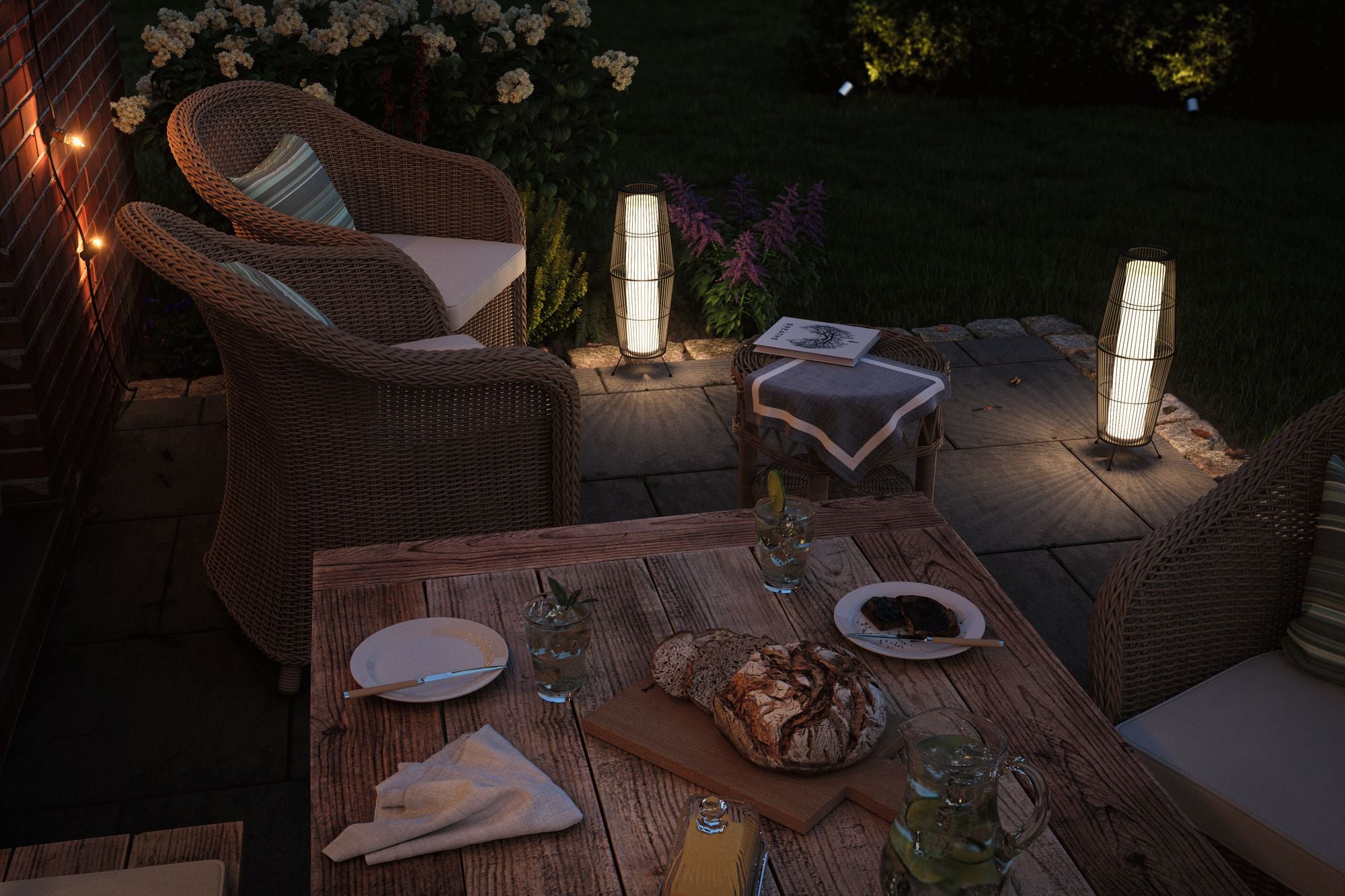 Paulmann Outdoor Plug&Shine classic light basket 3000K 24V IP44 60*20cm